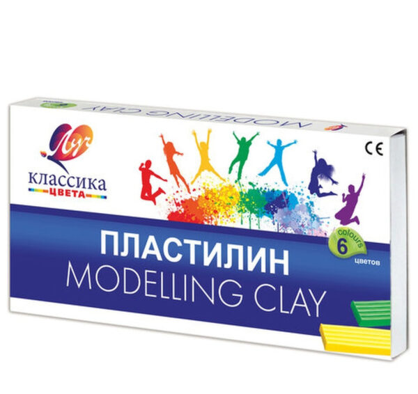 Пластилин "Классика" (6 цветов, стек)