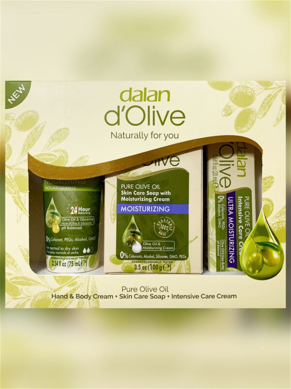 ДАЛАН НАБОР D`Olive ( Крем 75 мл + Мыло 100 гр + нтенсив крем 20 мл )