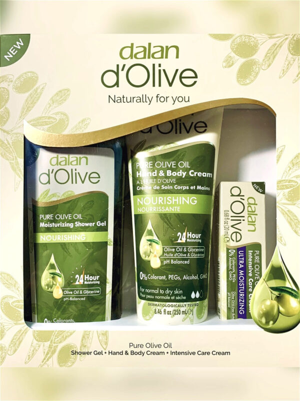 ДАЛАН НАБОР D`Olive (Гель душ 400 мл+Крем 250мл+крем интенсив 20 мл)