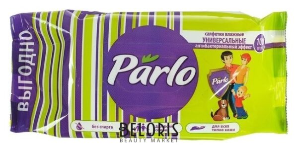 Влажн.          Салф. PARLO 100 шт  д/ всей семьи