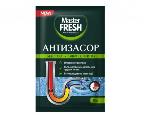 МАСТЕР   ФРЕШ    Антизасор порошок 70 гр
