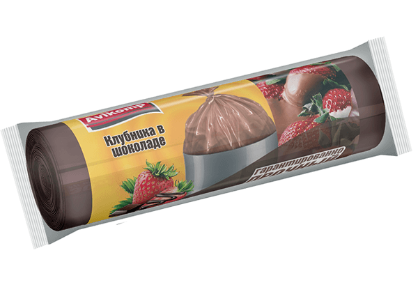МЕШКИ   д/мусора   АВИКОМП  рулон  60 л. х 15шт  (КЛУБНИКА В ШОКОЛАДЕ)