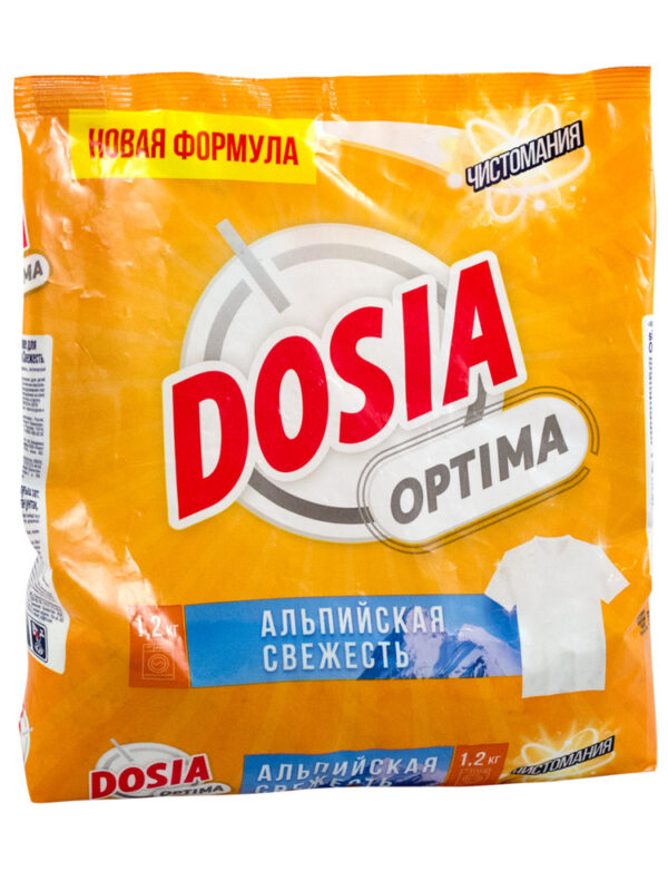 ДОСЯ  1,2 кг   OPTIMA   Альпийская свежесть Порошок стиральный