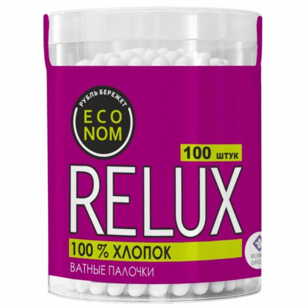 Палочки ватн   Relux 100 шт стакан