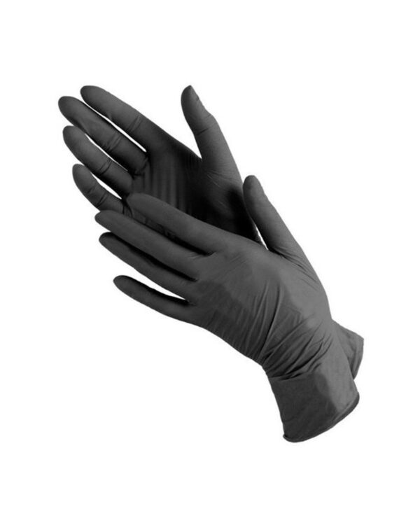 Перчатки       GLOVES Нитрил текстурн, на пальцах ЧЕРНЫЕ "M"