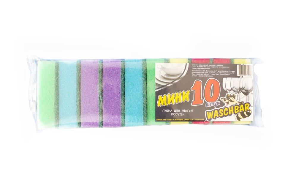 Губка        д/ Посуды  Металл КОЛБАСА МИНИ 10ШТ   РУС-ТЕКС 80гр