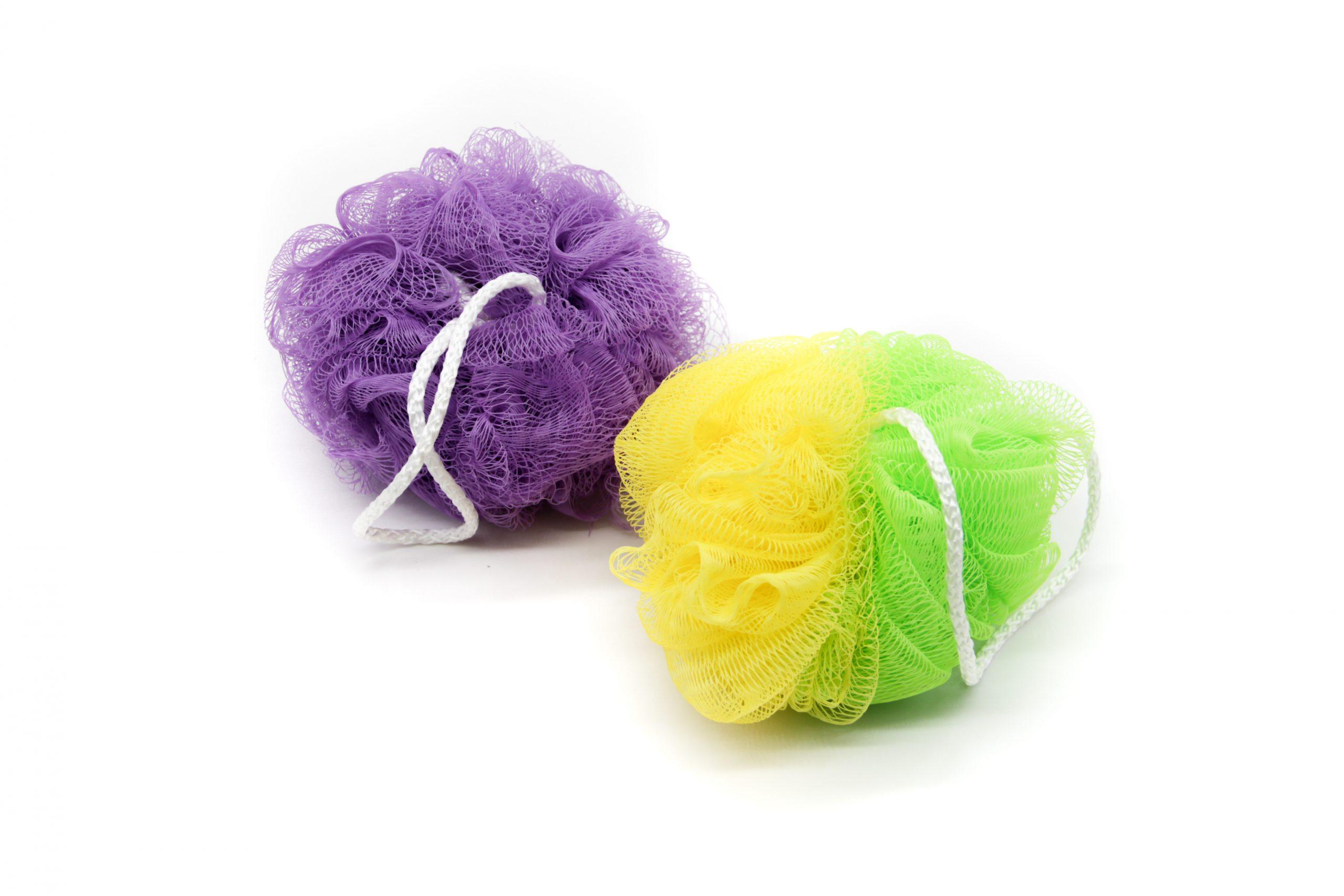 Мочалка      Д/ Тела   БАНТИК ЦВЕТНАЯ ( SAFI TEX ) с пластмассовой насадкой