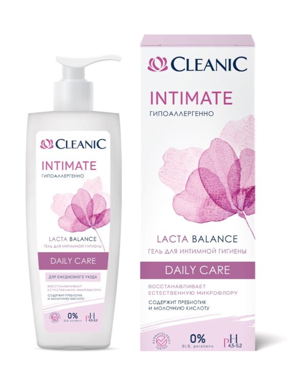 Клиник (CLEANIC) гель д/интимной гиг. Ежедневного ухода DAILY CARE в Коробочке 200мл.
