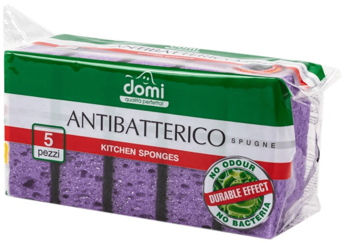 Губка     д/ Посуды  ДОМИ 10шт  Экономико Антибакт.