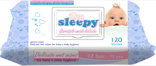 Влажн.   Салф.   SLEEPY    72 шт  Детские  Классик
